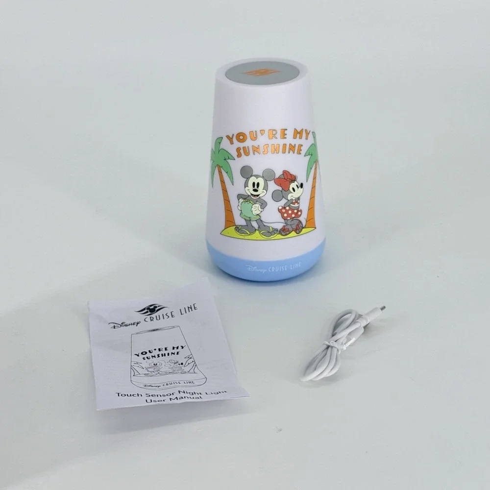 Disney Cruise Line Touch Sensor Night Light‎ You're My Sunshine Mickey Minnie